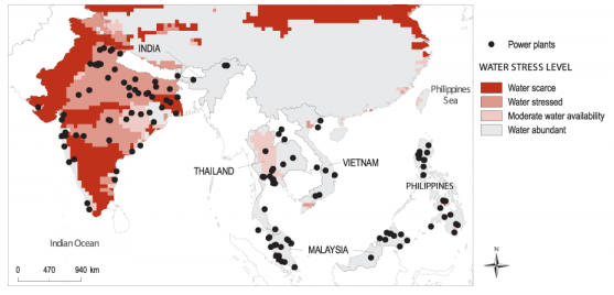 ‘Zeventig procent van de Indiase thermische centrales zal, als gevolg van de klimaatverandering en toegenomen vraag in andere sectoren, tegen 2030 te maken krijgen met ernstige waterstress.’ bron: WRI