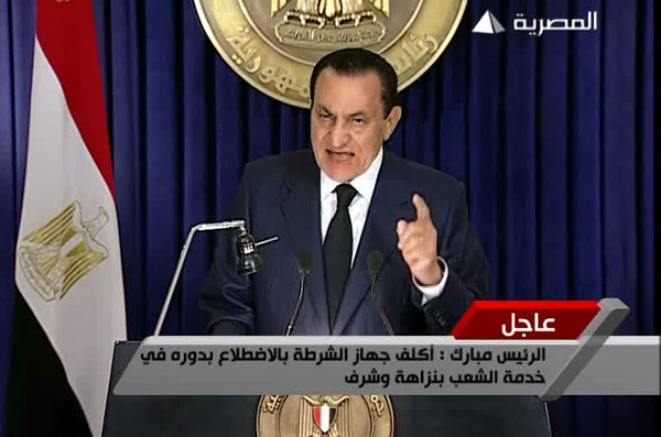 Egyptenaren in verwarring door mediacampagne Moebarak