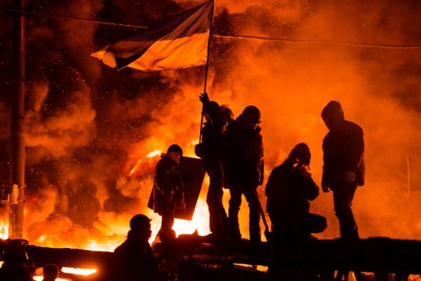 Kiev opnieuw in vuur en vlam