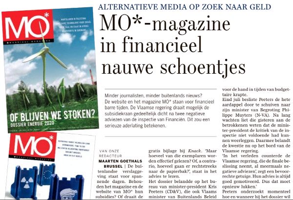 Vlaamse regering beslist over subsidiedossiers MO* en IPS-Vlaanderen