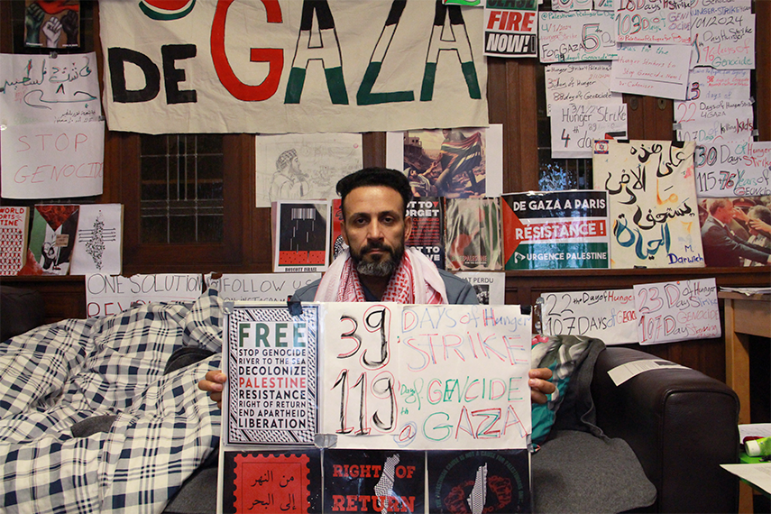 Hongerstaking voor Gaza: ‘Voor een einde aan het onrecht en het lijden, gooi ik mijn lichaam in de strijd’