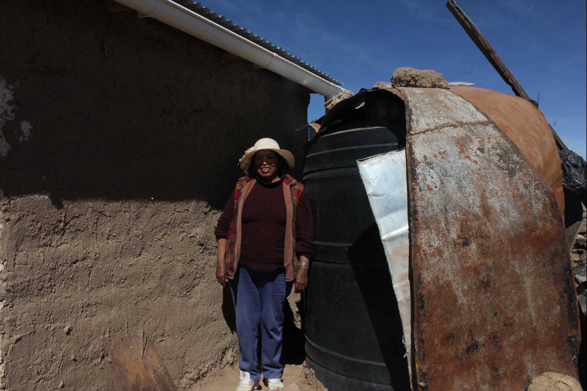 Hemelwater voor vervuilde hoogvlakte van Bolivië