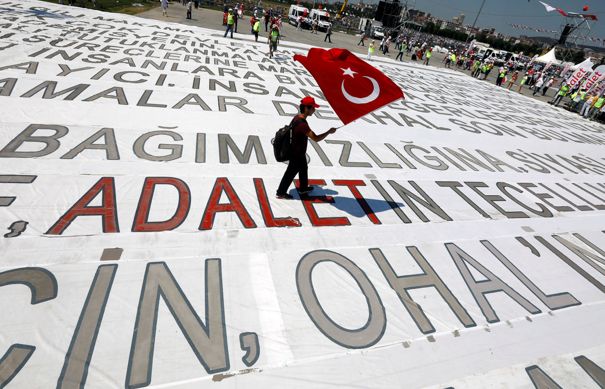 De Turkse oppositie mag hopen na de geslaagde mars op Istanboel