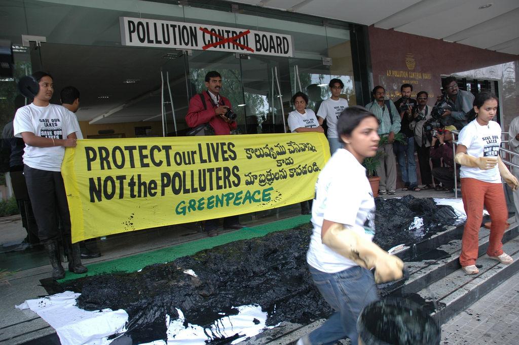 Delhi “wurgt” Greenpeace India