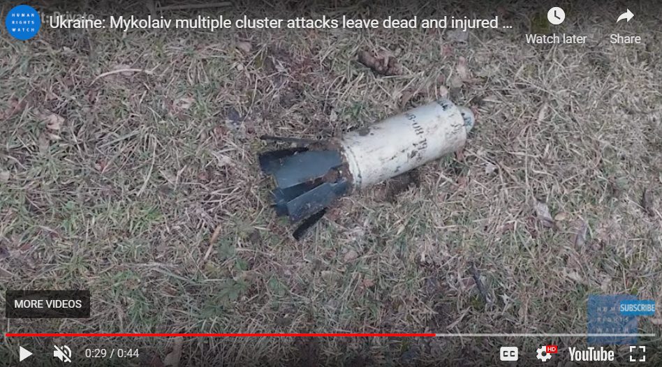 Rusland gebruikt dodelijke clusterbommen in woonwijken
