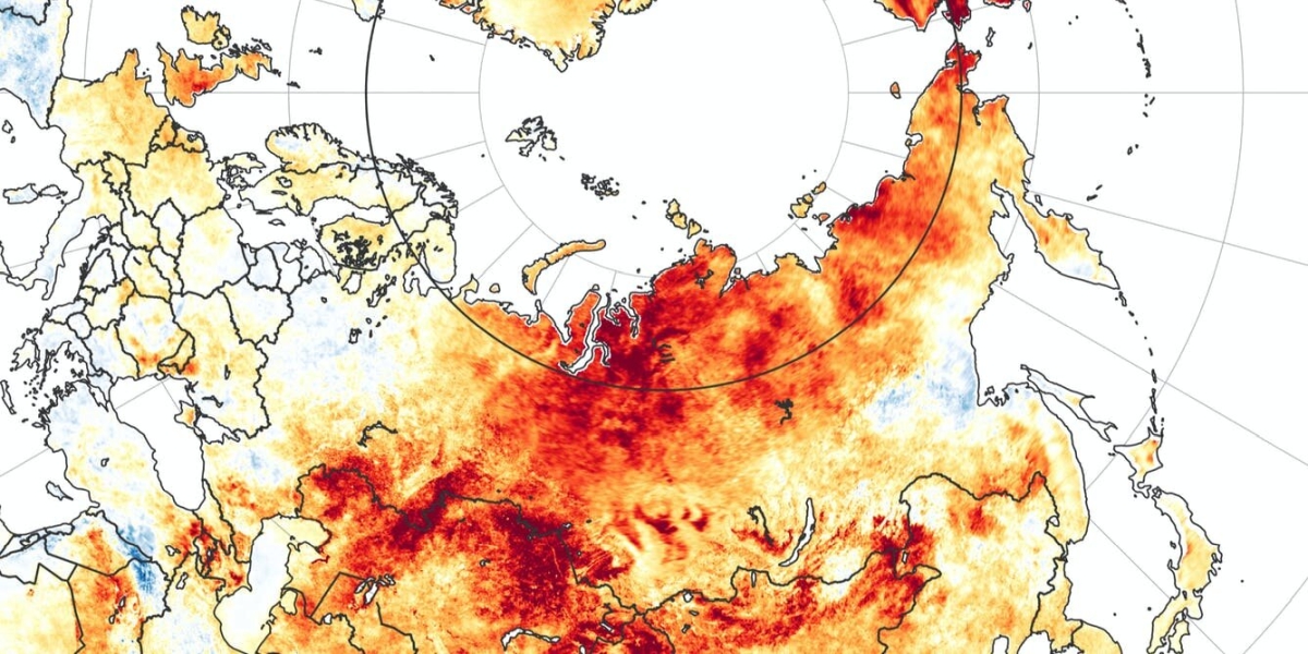 Hittegolf doet Siberië opnieuw branden