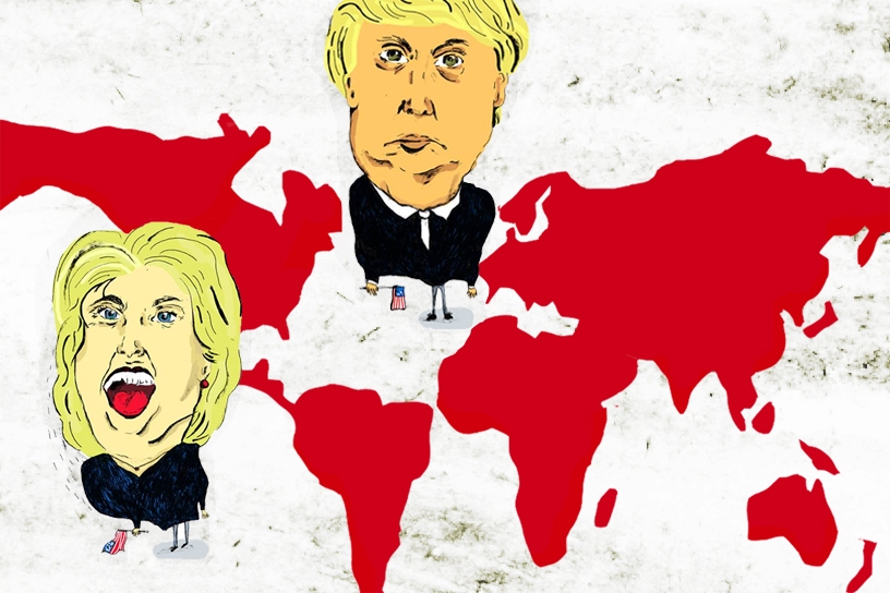 Clinton & Trump versus Rusland, China, de NAVO en het Midden-Oosten