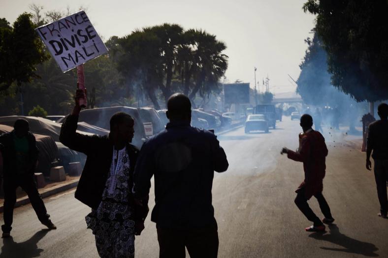 Betoging, Bamako, 10 januari 2018