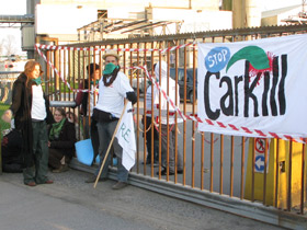 Toegang Cargill Gent geblokkeerd