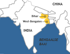 Onaangekondigde cycloon treft India